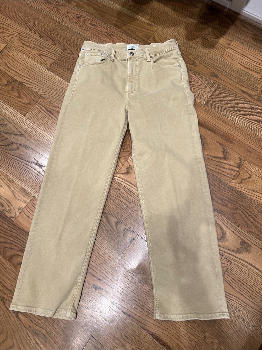 Citizens Of Humanity Beige Straight-Leg Jeans